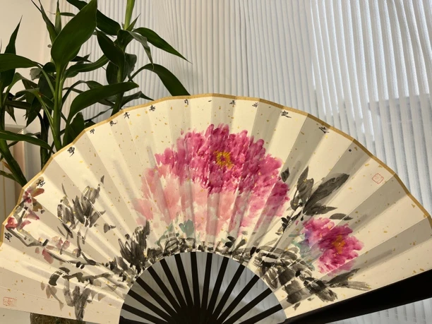 纯手绘国风折扇/10寸