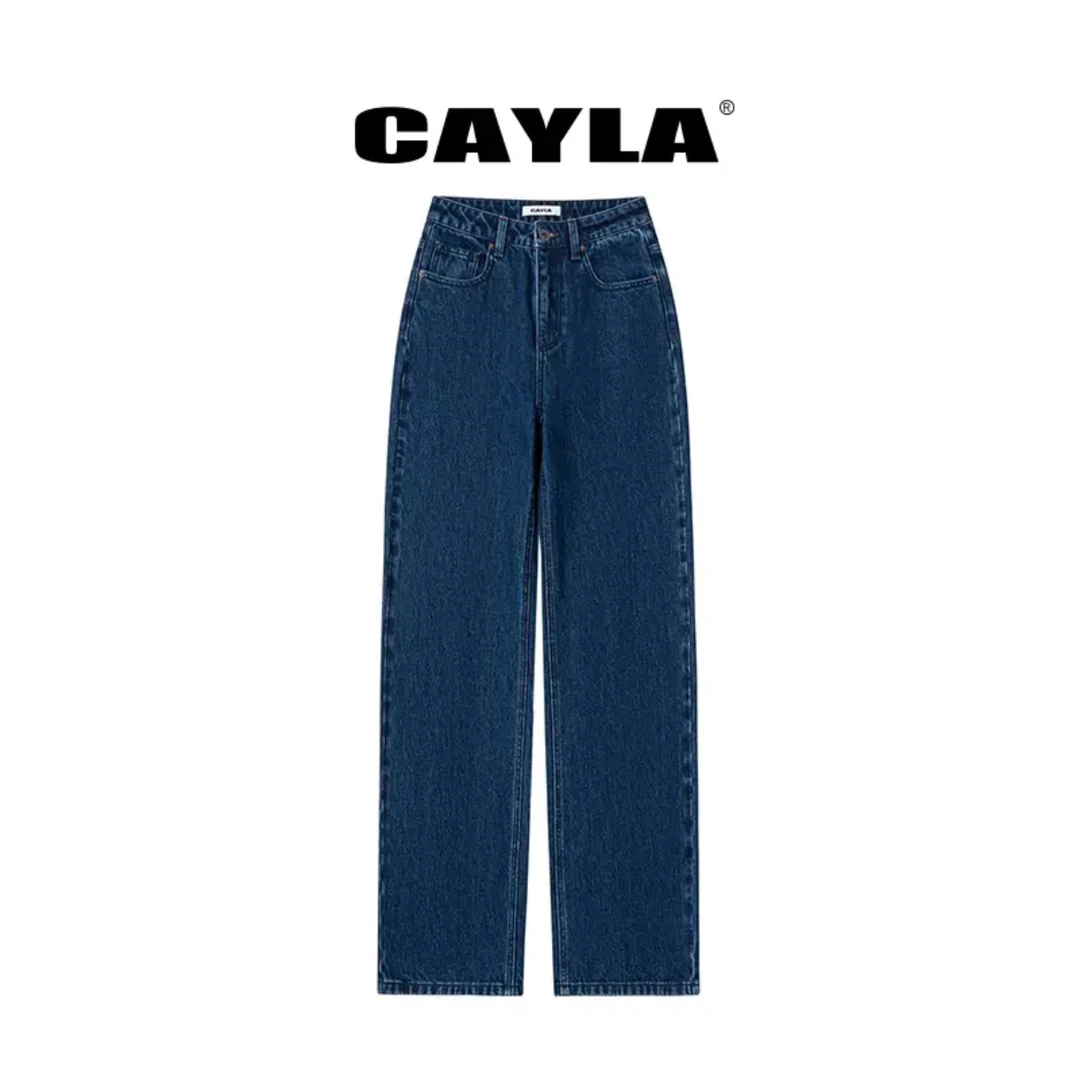 CAYLA24AW印花水洗牛仔长裤038