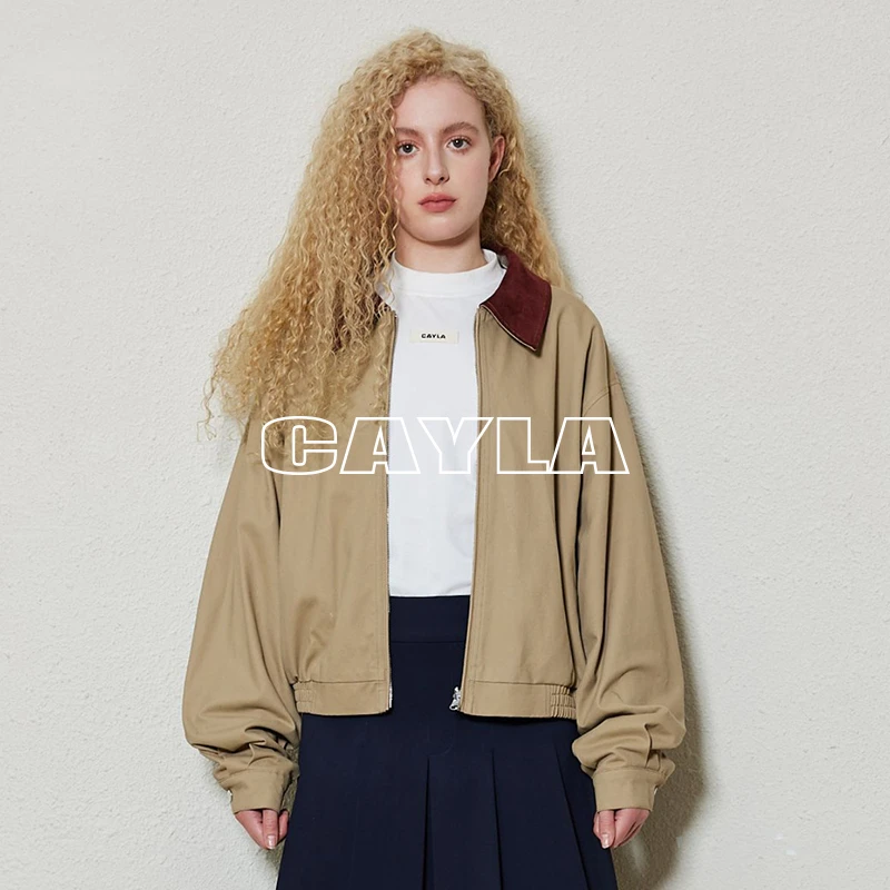 CAYLA24AW双面穿格纹夹克宽松休闲028