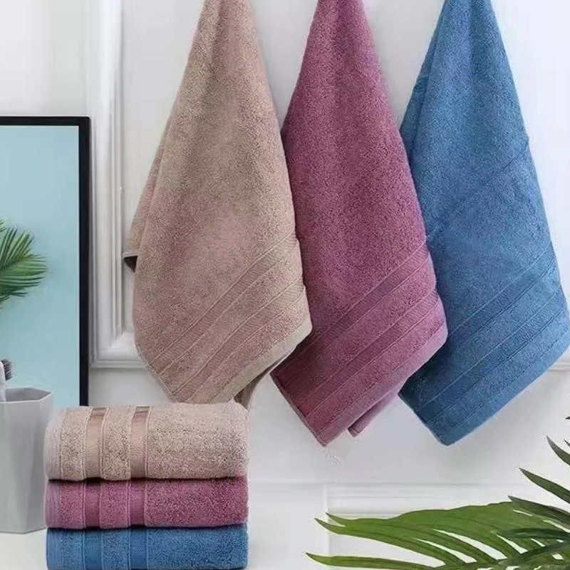 竹纤维成人毛巾亲肤柔软易吸水尺寸34厘米x75厘米家用洗脸洗澡