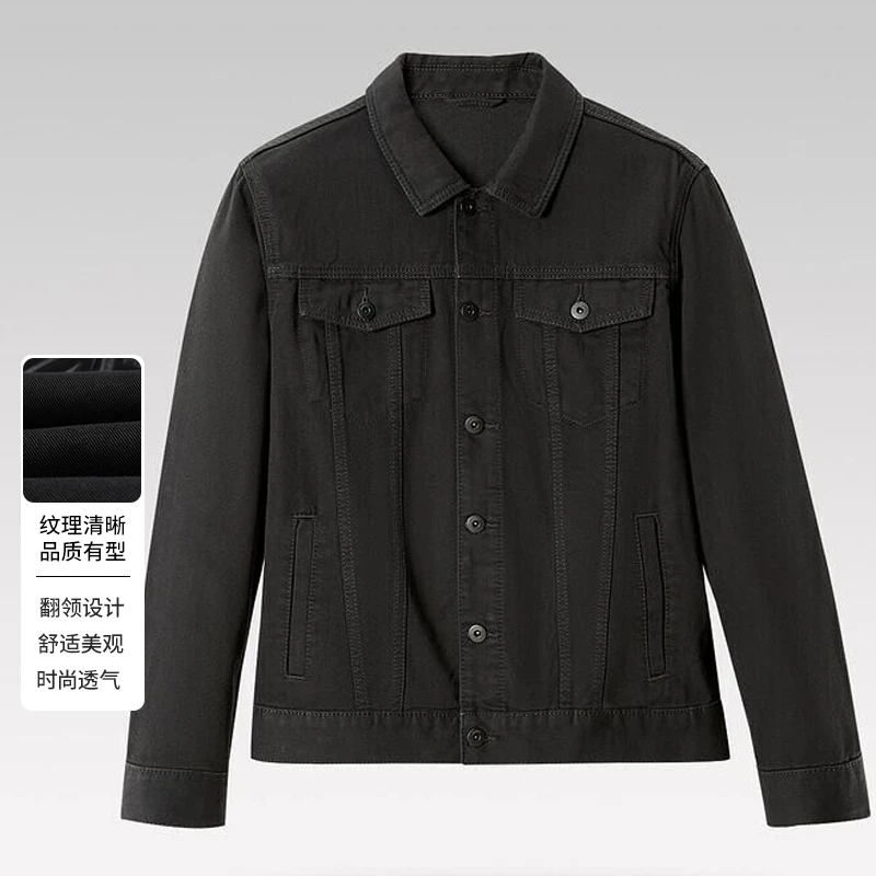 【小沈】新款男士工装风时尚挺括有型牛仔外套D1F02600