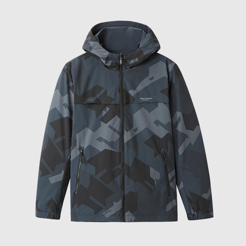 【小沈】线下门店499男士字母点缀有型连帽双面穿夹克D1C01100