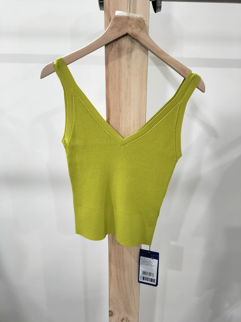 5429-亚美新款V领吊带针织背心