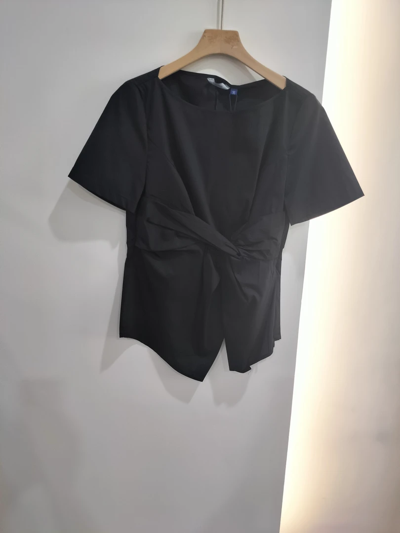 5078-亚美新款轻奢气质圆领短袖