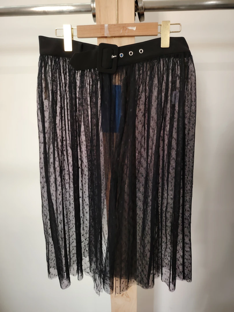 5548-夏季洋气时尚网纱半身裙