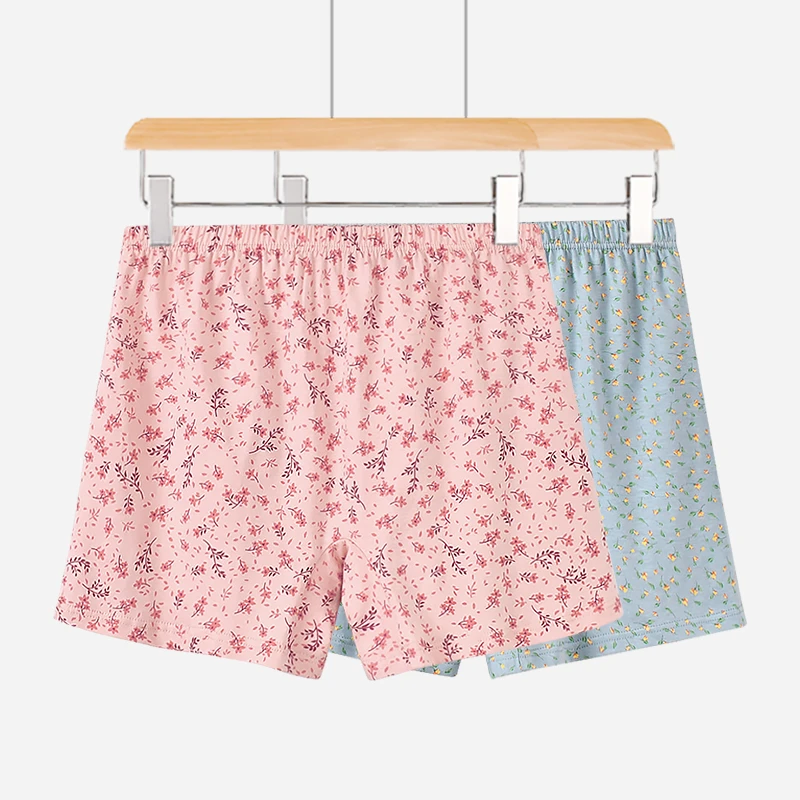 老年女大码平角内裤纯棉宽松加肥加大老太太妈妈款短裤老年人内裤