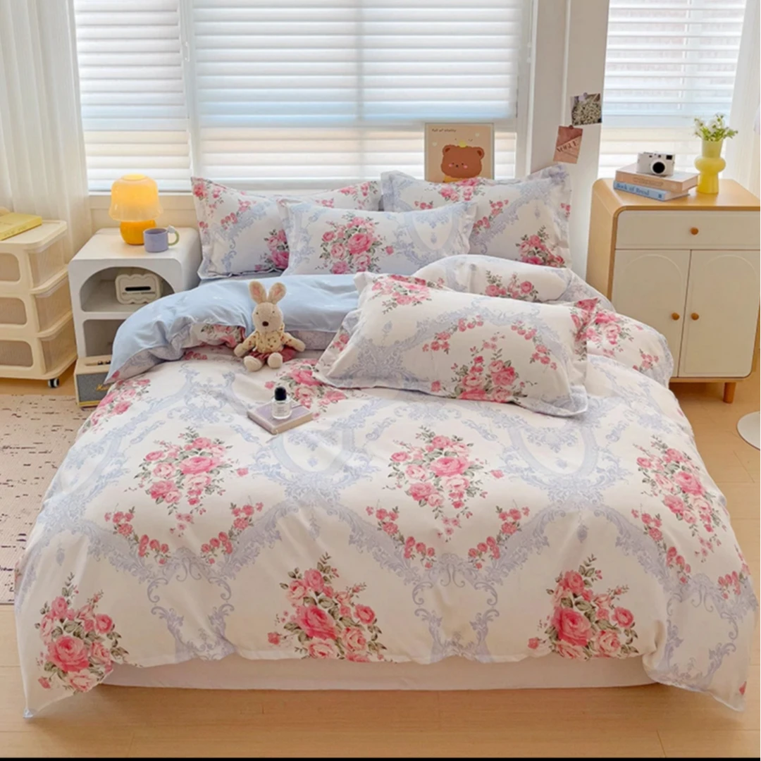 Chool Anna/俏安娜 香港轻奢四件套亲肤磨毛套件四季款-甜心庄园