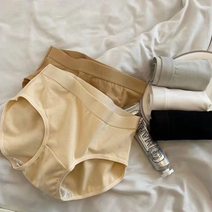 【姐弟精选】纯棉透气中低腰女士内裤大码包臀柔软简约亲肤透气舒适