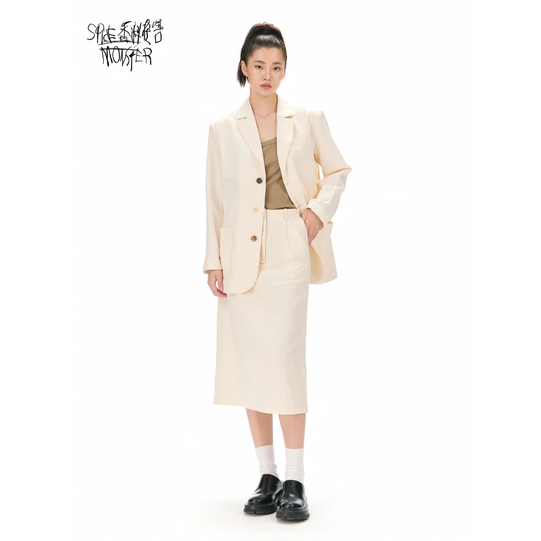 香料怪兽 SpiceMonster 【懒得加班】西服外套+半身裙两件套