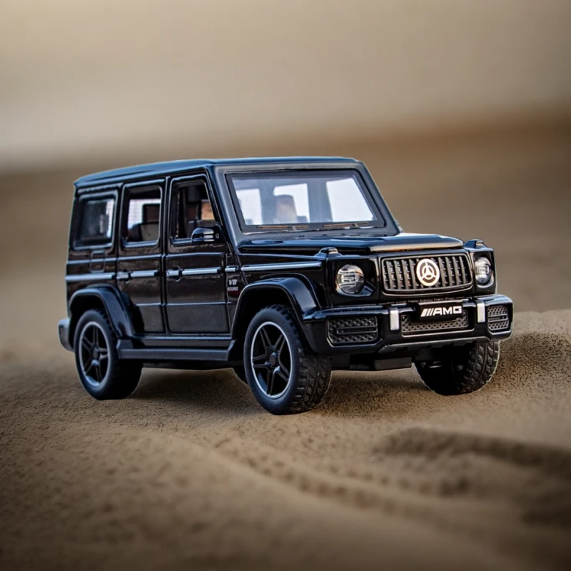 【小白专属】奔驰G63合金仿真汽车模型车模收藏礼品摆件带亚克力罩