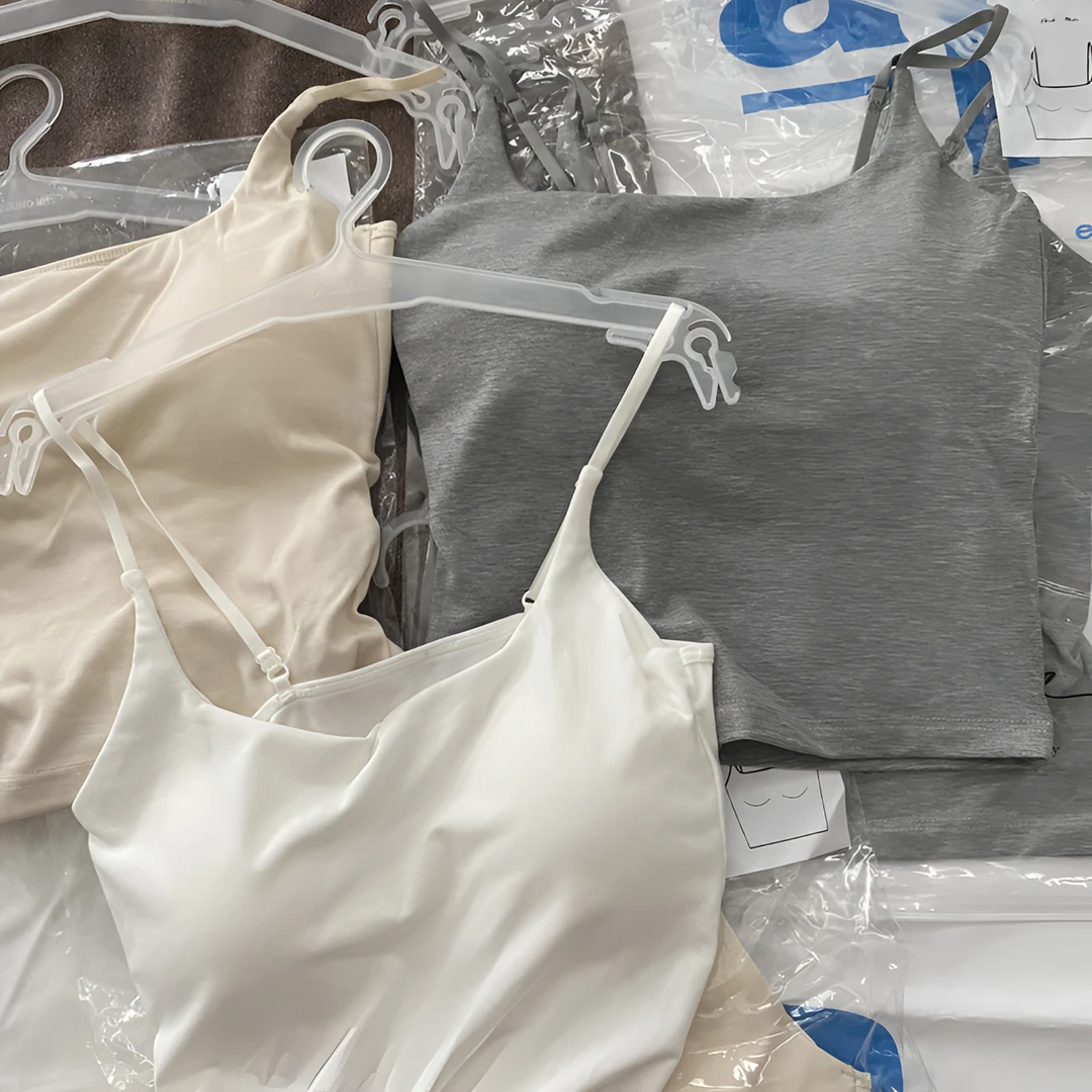 暖小艾吊带背心702升级款春夏季新款修身显瘦带胸垫打底上衣 百搭