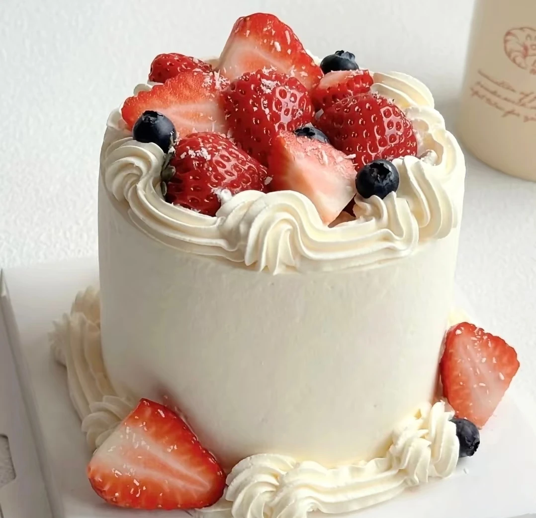红太阳4英寸草莓炸弹（进口动物奶油）