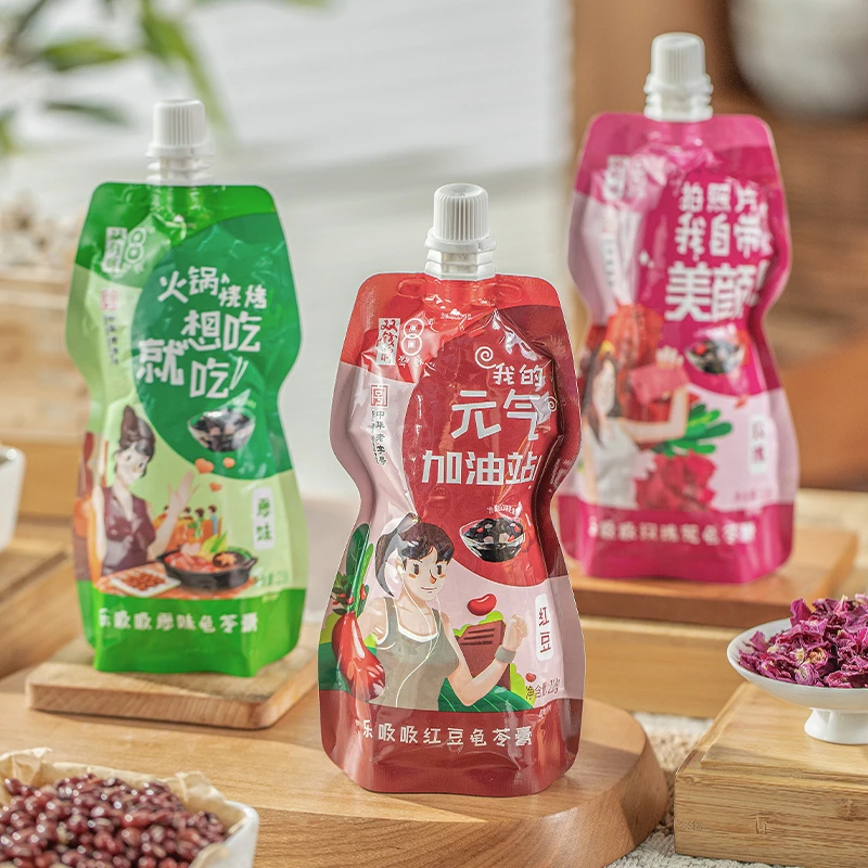 双钱广西梧州龟苓膏乐吸吸多口味218g休闲追剧解馋零食