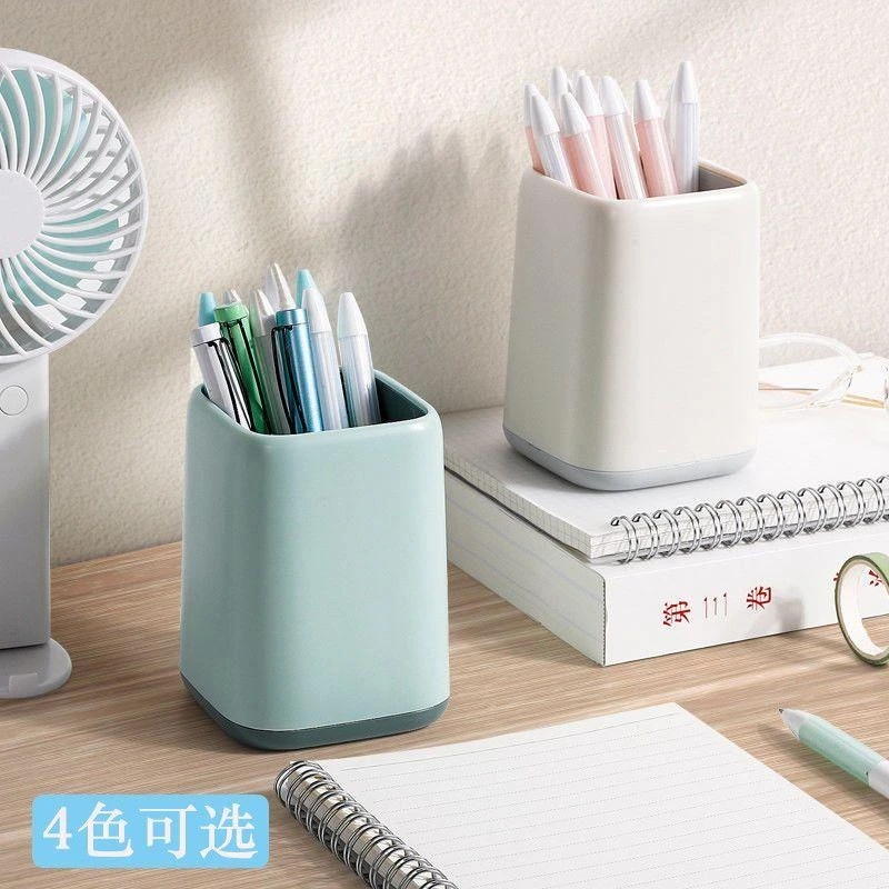 笔筒学生桌面收纳办公室简约多功能大容量创意笔桶化妆刷女生北欧