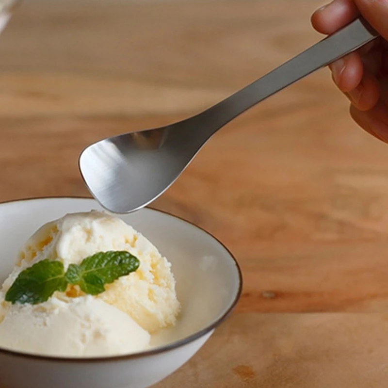 【冰淇淋勺】设计高品质磨砂不锈钢勺冰淇淋勺子