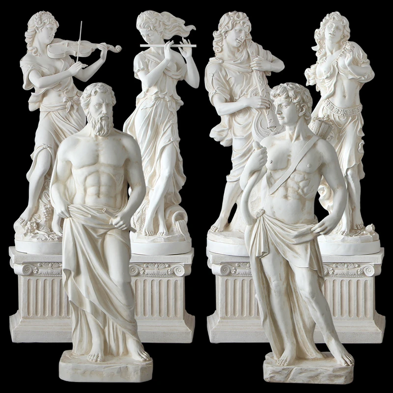 雕像石膏像欧式落地人物雕塑艺术品网红打卡道具婚庆户外景观装饰