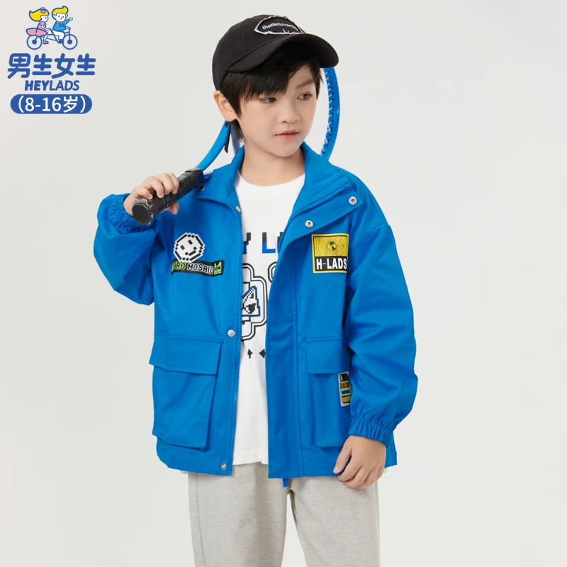 32019男大童秋款潮流时尚休闲长袖外套NJWBJ32019A