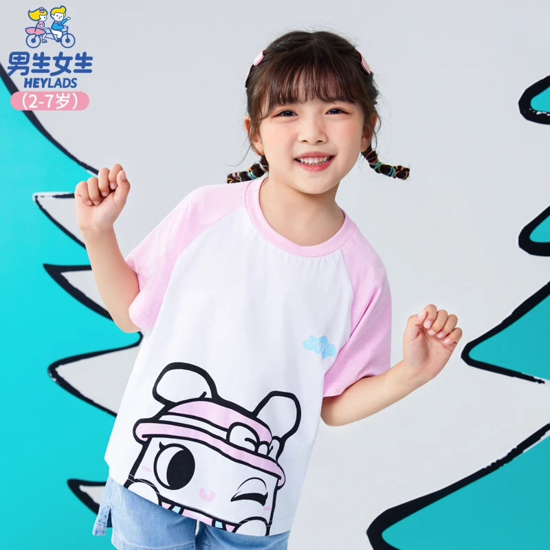 23728夏季洋气女小童短袖T恤半袖NJTCJ23728A