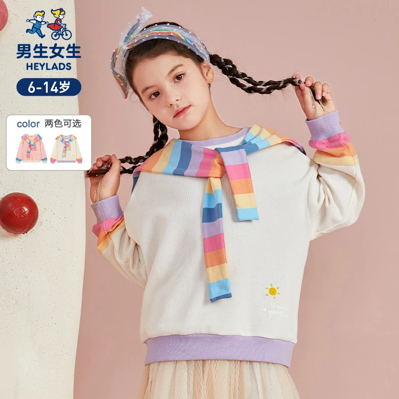 31529女大童圆领套头卫衣NJNCJ31529A