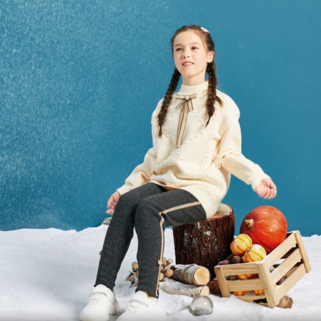 41531女大童套头毛衫NJNBJ41531A