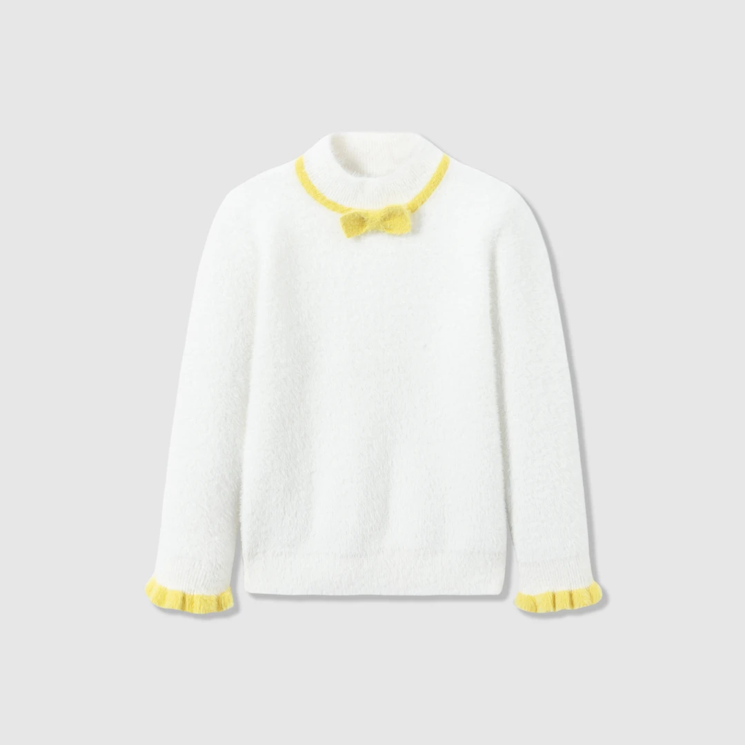 40718女小童套头毛衫NJNBJ40718N