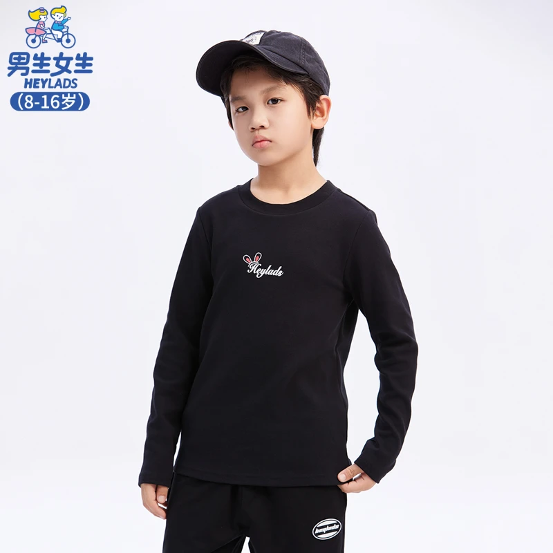 13504女大童秋季运动休闲长袖圆领T恤NJTDJ13504A