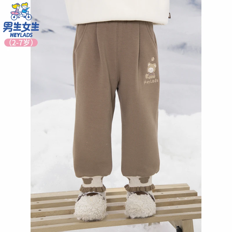 42738女小童针织裤加绒秋冬宝宝裤子NPZEJ42738A