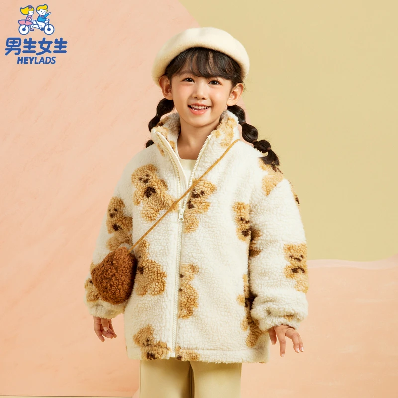 42724女小童可爱毛绒秋冬外套NCCBJ42724A