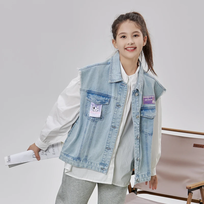 12511女大童牛仔马甲NCJCJ12511N