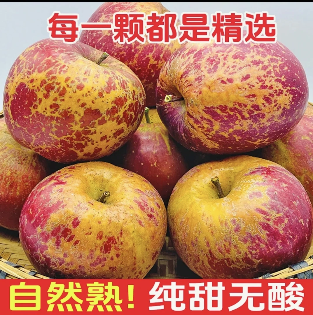 【富士红将军2001】2斤装24年新鲜云南昭通苹果脆甜多汁自然树熟