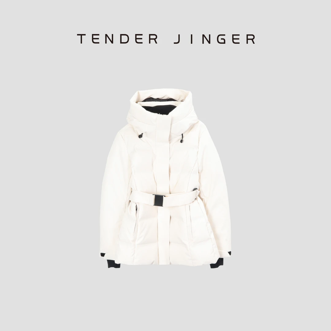 Tender Jinger【黑标】连帽系带防风鹅绒服T44FRX78945