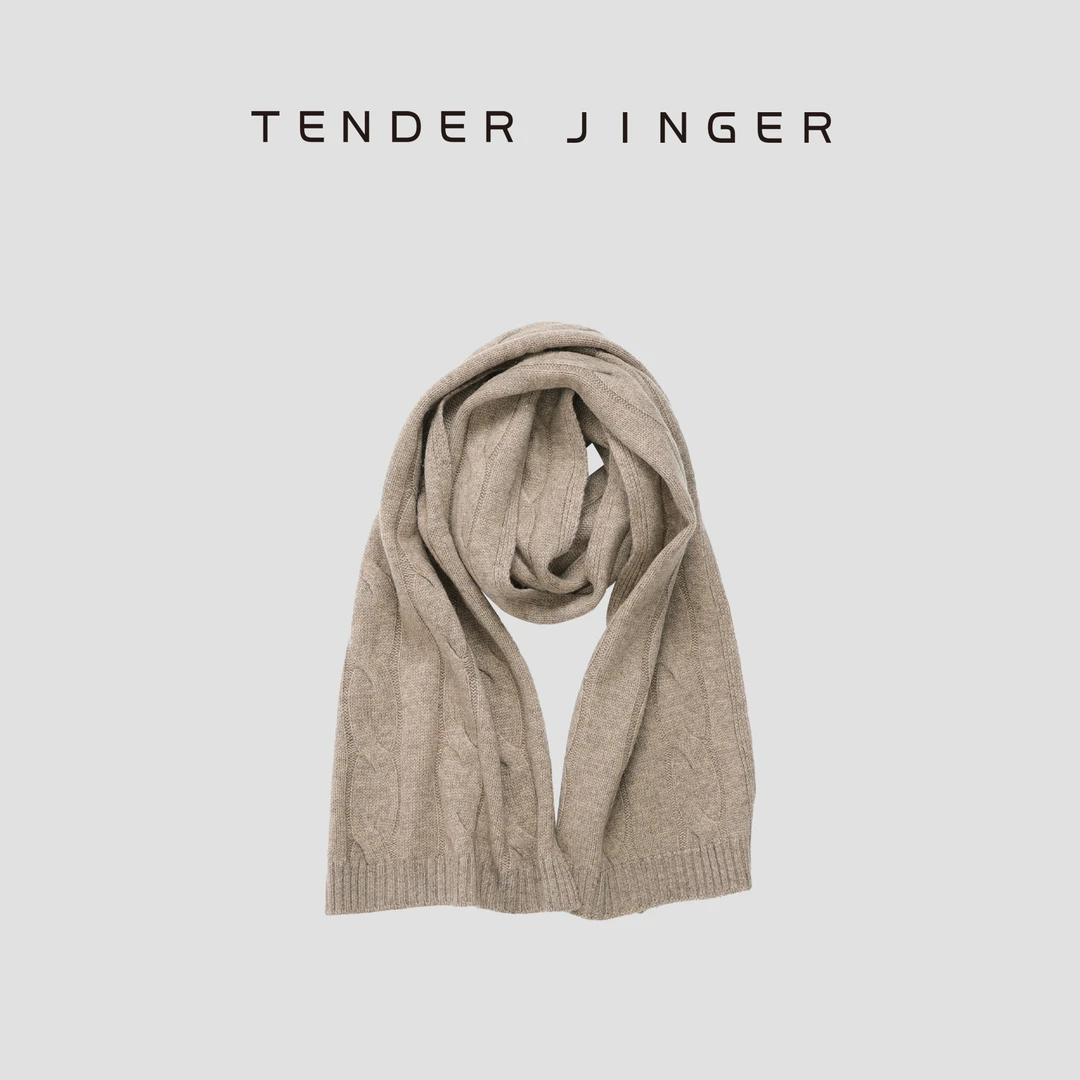 【专柜】复古绞花针织围巾T44SZZ77832