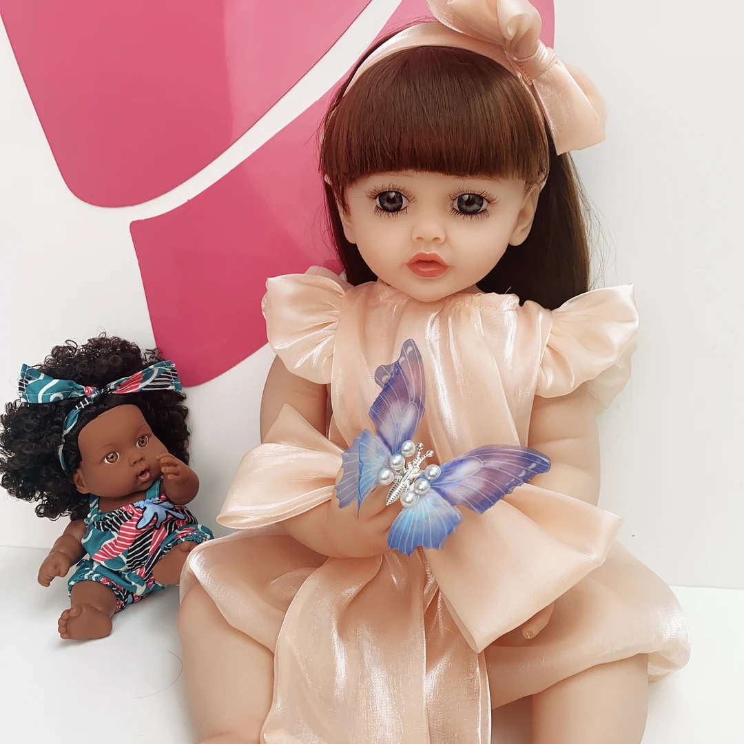 小蝶  55cm全搪胶可洗澡仿真重生娃娃陪伴玩具换装出口外贸礼物
