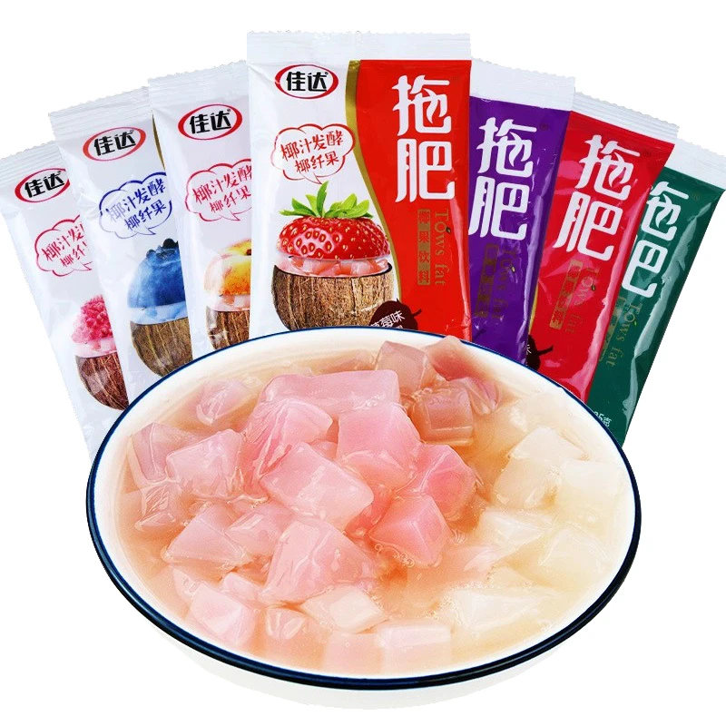 【三好严选】佳达拖肥椰果肉儿时8090后休闲怀旧零食果冻布丁饮料