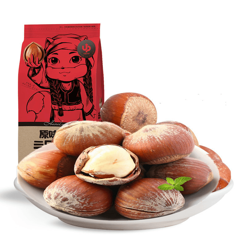 【三只松鼠】原味开口榛子185g/袋平榛坚果东北山板栗营养食用包邮