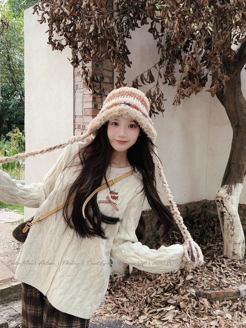 妖精的美美 【自在小狗】长袖毛衣外套