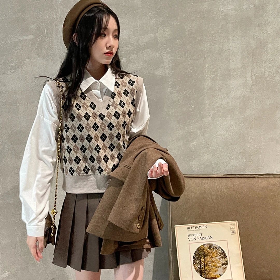 美老板MEILAOBAN【银河麦穗】自制高级感韩版马甲背心