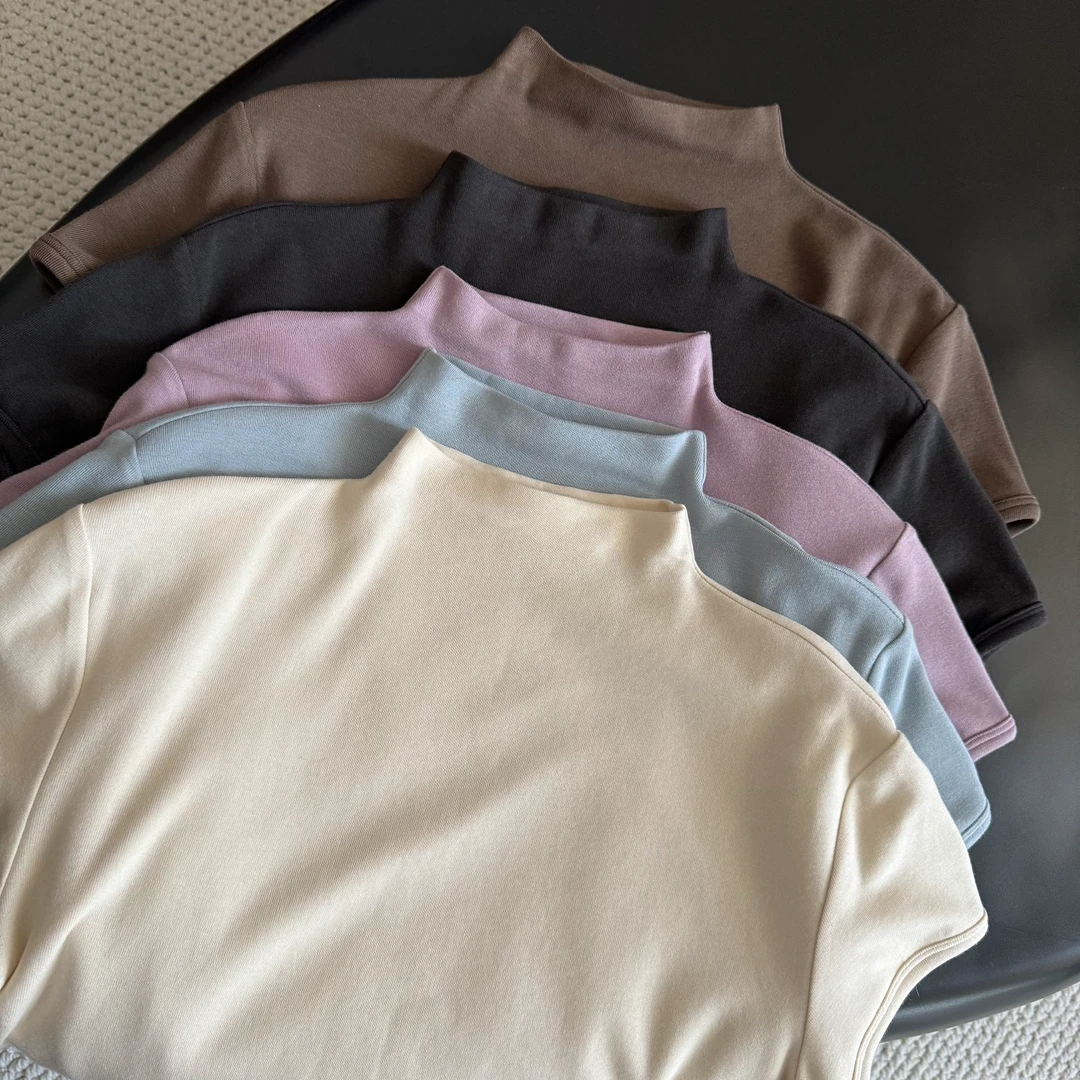 miss muzi｜“气质奶酪T”质感封神！超软糯亲肤绵羊毛短袖T恤