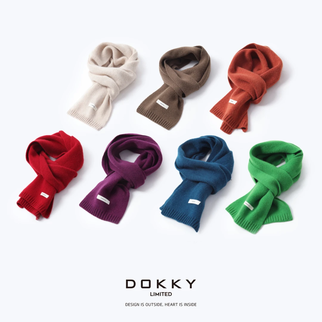 【北国情书】DOKKY100绵羊毛.明星同款.品牌订单|挡风保暖.针织围巾