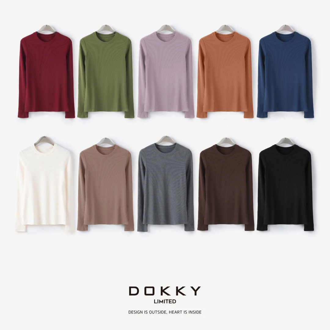 【限量尖货.内搭王.紫标】DOKKY全新高定面料.蓄热保暖|时装上衣