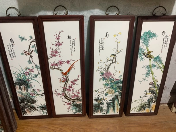 特色手工艺花鸟瓷板 链接