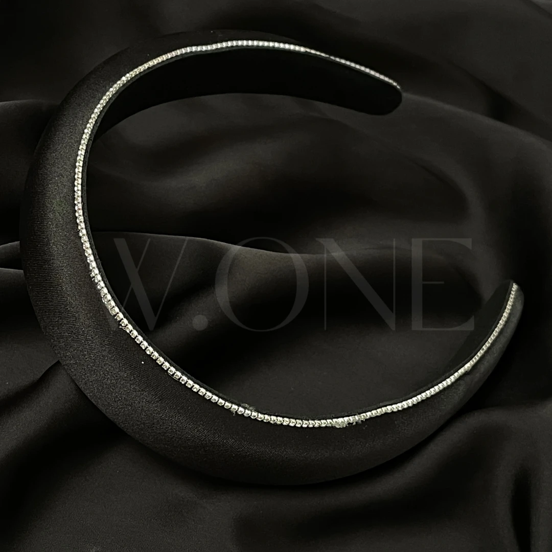 【W.ONE】缎面质感高颅顶镶嵌发箍气质显脸小