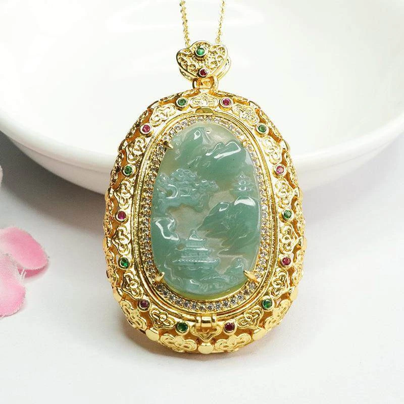 设计款 开口山水牌 豪镶ZL-08