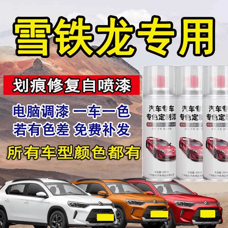 【30】雪铁龙爱丽舍C4凡尔赛C5C6等汽车漆修补漆腻子膏手喷漆清漆