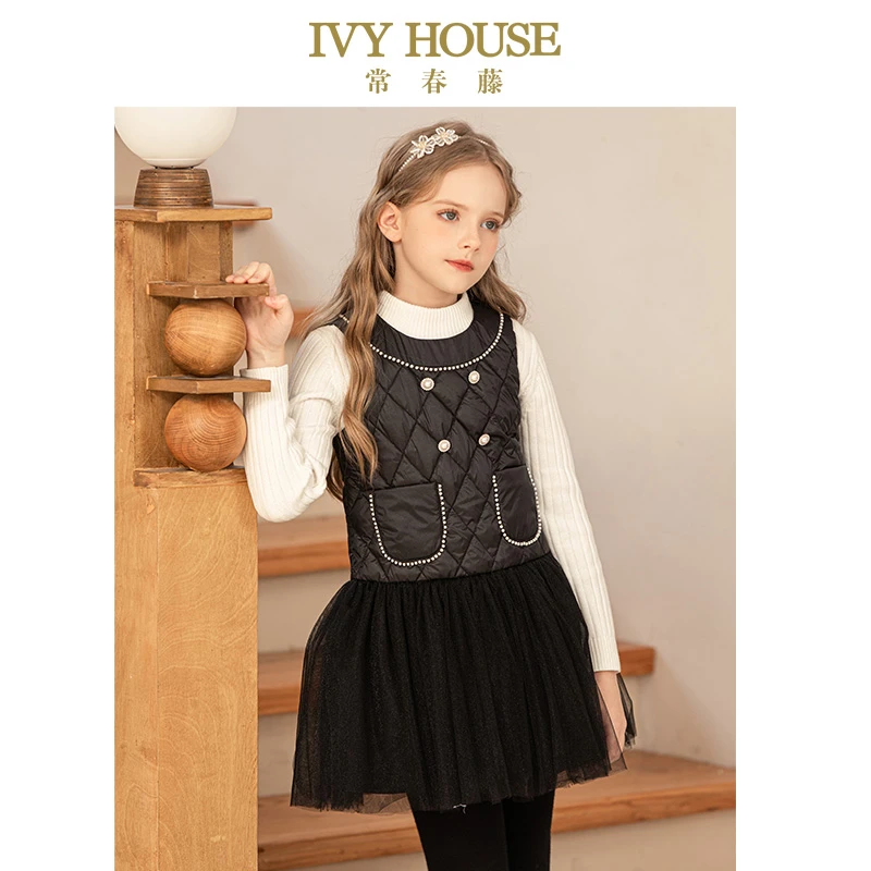 IVY HOUSE常春藤童装女童2023冬季新款 香风