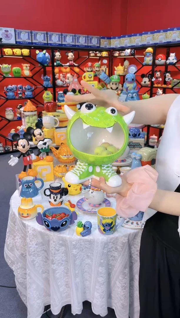 【闪购商品】.@@小怪兽玄关摆件收纳