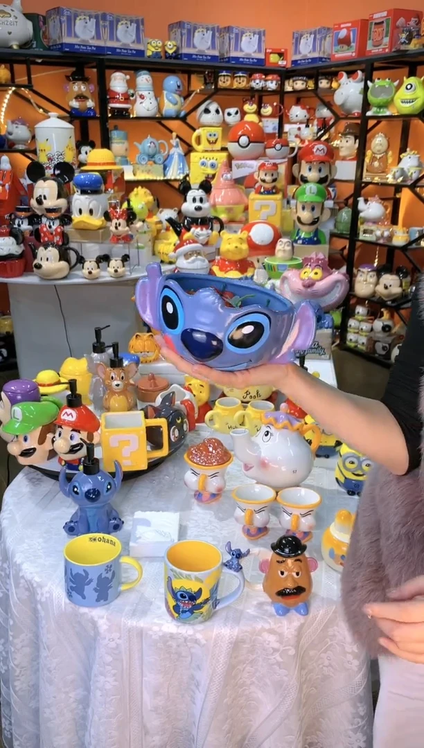 【闪购商品】陶瓷1史迪奇水果沙拉碗