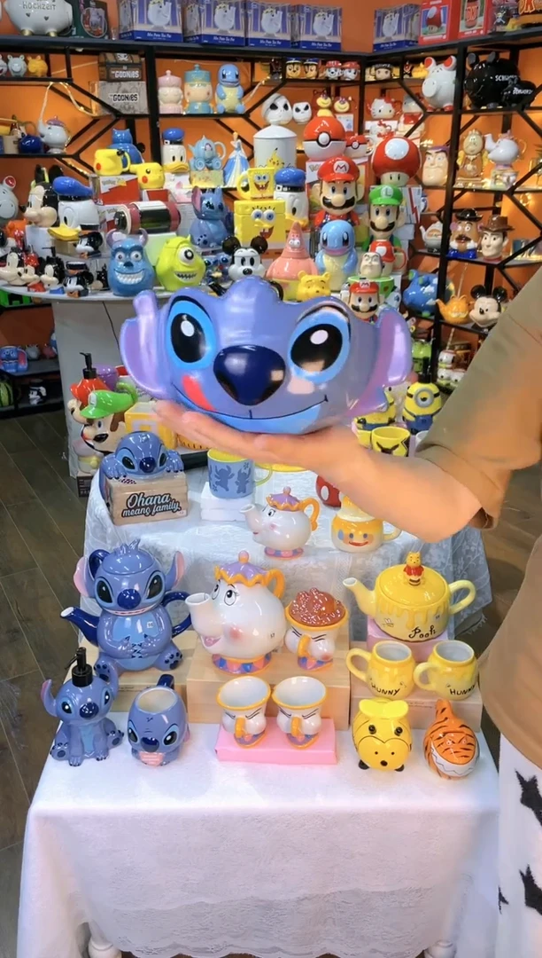 【闪购商品】陶瓷1史迪奇水果沙拉碗
