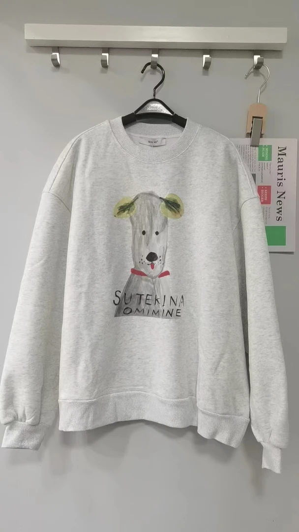 秋季新款花灰色卫衣