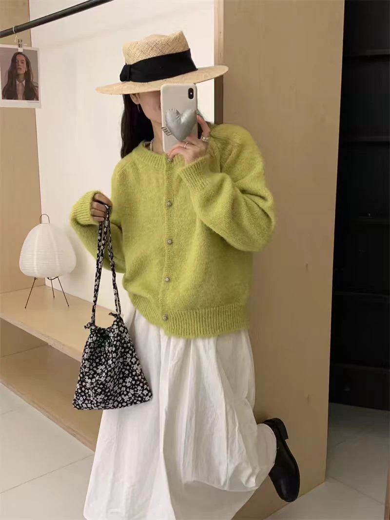 外套女洋气独特别致针织衫上衣网红百搭毛衣开衫